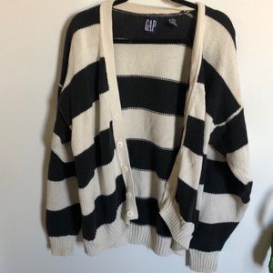 Cozy striped cardigan
